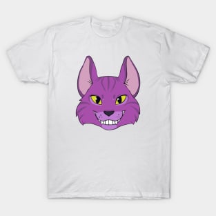 Violet Cat Grins T-Shirt